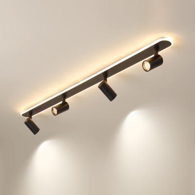 China Modern led spotlights lighting simple modern line cob strips living room lights for background wall hallway dining room for sale