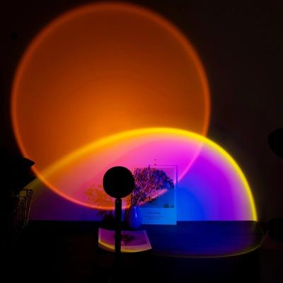 China Hot Sale Modern Amazon Rainbow Sunsets Projection Decoration Light Modern Position Lamp Led Sunset Light for sale