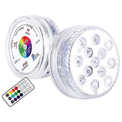 China Waterproof Remote Control LED Swimming Pool Light Garden Light RGB IP68 LED Underwater Lighting For Swimming Pool for sale