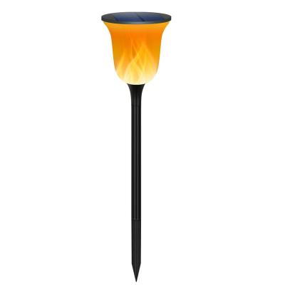 China Garden Lawn Stake Landscape Light IP65 LED Waterproof Solar Flames Torch Flickering Lights for Front Entrance, Yard for sale