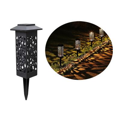 China Outdoor Garden Decoration Black IP65 Waterproof Lighting Garden Lawn Solar Led Light for sale