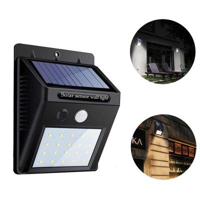 China Garden 20 Led Solar Sensor Wall Light, Solar Led Light Outdoor Motion Sensor For Garden for sale