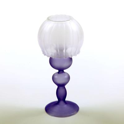 China Hot Selling Home Decoration Glass Candle Holders High Quality Large Home Decoration Glass Candle Holder for sale