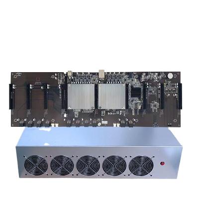 China With Fan X79 High Quality Live Broadcast Game 9 GPU X79 Computer Case With 9 Pieces 580 Graphics Card PC Computer Case Chassis for sale