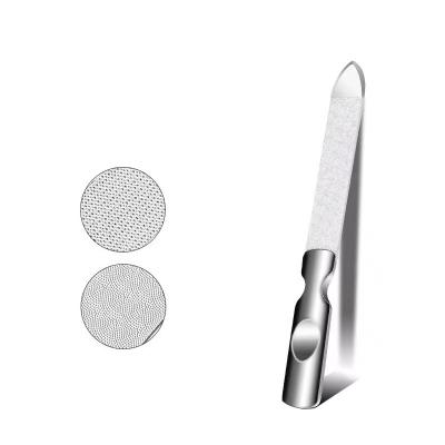 China Nail Tool Stainless Steel Nail Folder, Double Sided Metal Nail Folder Nail Tool for sale