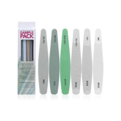 China Nail Tool 6 PCS Nail File Set Professional Washable Double Sided Sponge Nail Buffer File Block Sanding Dust for sale