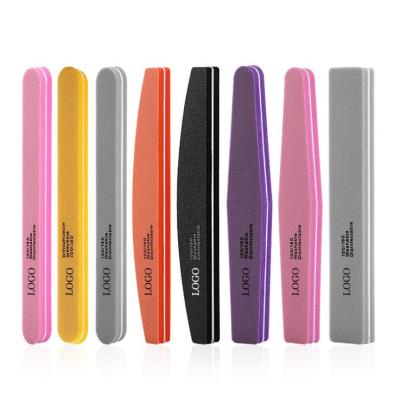 China Hot Selling Professional Nail Buffer Grit Washable Double Side Sponge Nail Tool Nail File 100/180 for sale