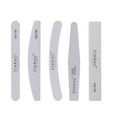 China 100/180 double nail tool professional nail buffer nail file sandpaper side nail file for sale