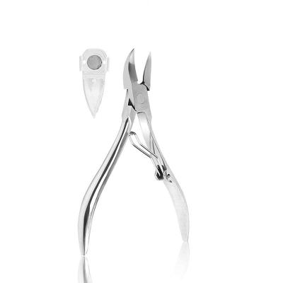 China Professional Coating Cuticle Nipper Dead Skin Pliers Finger Grip Stainless Steel Nail Clipper for sale