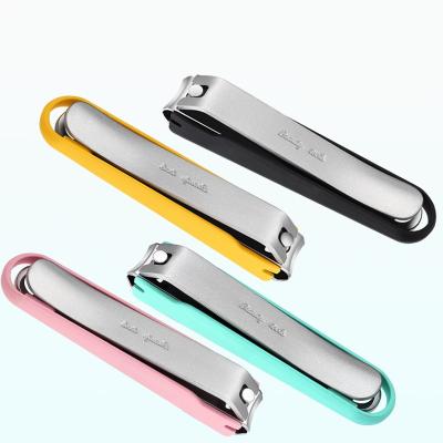 China Portable Spatter-proof Simple Creative Diagonal Cutter Stainless Steel Clippers Nail Sharper Nail Trimmer for sale