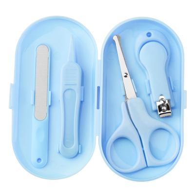 China Portable Newborn Baby Nail Care Sets Luminous Nail Folder Kids Scissors and Booger Clip Baby Nail Clipper Sets for sale