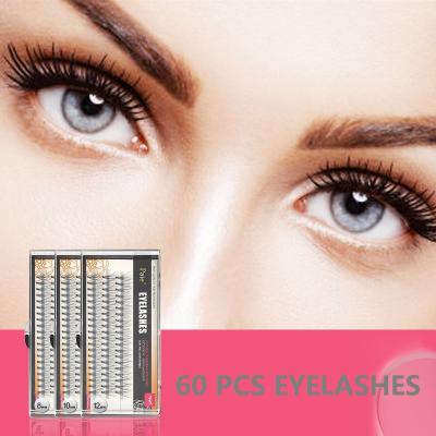 China Different Stable Loop 60pcs Professional Makeup Group Eyelashes Grafting False Eyelash Bunche False Eyelash Extension for sale