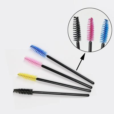 China Lash Mascara Wand Sweep 50 PCS/PACK Lash Brush Magic Wand Mascara Brush Coloful Brow Comb Multicolor Plastic Eyelash Extension False Strip Eyelashes for sale