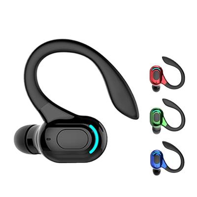 China 2022 Ear Noise Canceling Sports Wireless Headphones Waterproof True Stereo Mini Single Ear Hook Headset With Mic Sports Headphones for sale