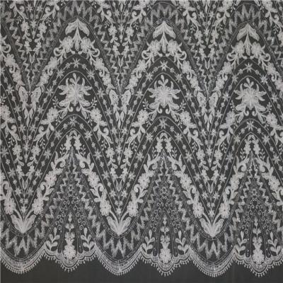 China Sustainable New Design Lace Fashion Hot Selling Fabric Lace Embroidered Lace Fabric for sale