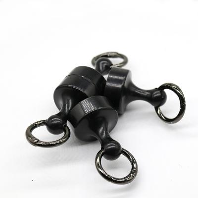 China Industrial Magnet Outdoor NdFeb black large on the suction strong magnet buckle for sale