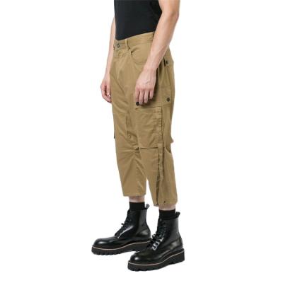 China Anti-wrinkle OEM fashion custom 100% cotton cropped harem cargo pants pants for men for sale