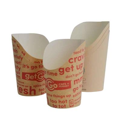 China HeePack Disposable Take Away 100% Eco Friendly Disposable Kraft Paper Food Tub Scoops Cups Fry Boxes for sale