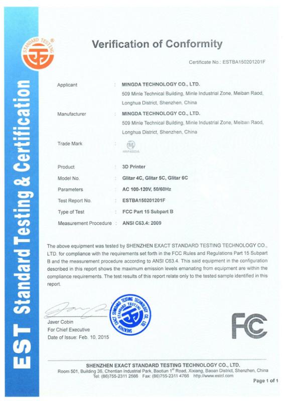 FCC - Mingda Technology Co.,Ltd