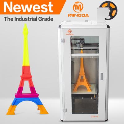 China 0.4 mm nozzle 3d plastic printing machine high resolution , mingda 3d model printers for sale