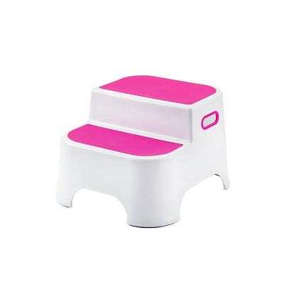 China Anti-Slip Stool Two Step Stool For Growing Children With Anti-Slip Outdoor Use In Bathroom Kitchen for sale