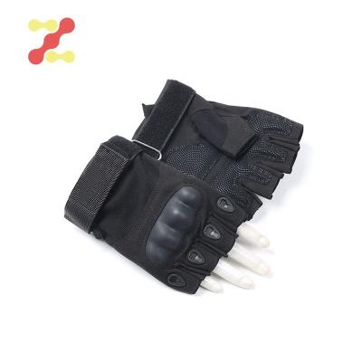 China Hot Selling Tactical Fingerless Military Gloves Breathable Durable Knuckle Protector Cut Prevention Army Half Finger for sale