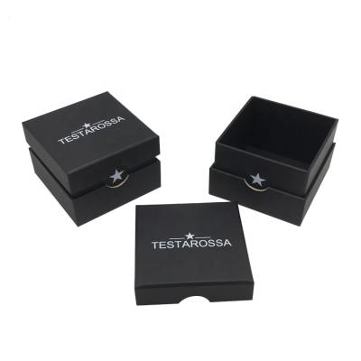 China Recycled Materials YI Feng Packaging Manufacturer Customized Luxury Black Color Box For Smart Watch Package Cosmetic Packaging Box For Bottles Jars for sale