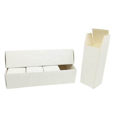 China Recyclable White Paper Folding Box Packaging In Stock Custom Logo Cosmetics Packaging Collapsible Folding Box Personal Care Gift Boxes for sale