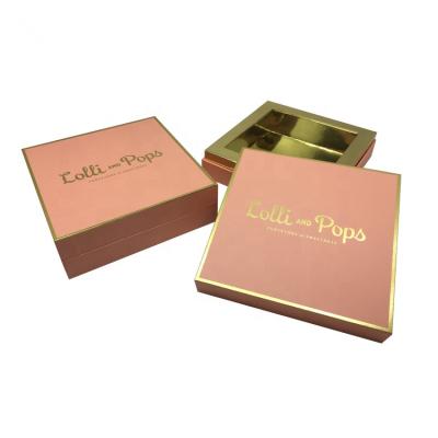 China Yifeng Recyclable Packaging Custom Luxury Logo Printed Chocolate Packaging Boxes Candy Box With Gold Art Paper Insert Cookie Paper Box for sale