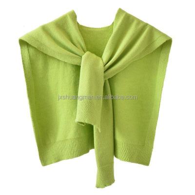 China New Soft Texture Small Spring And Summer Knit Shawl With Knotted Scarf Shoulder for sale