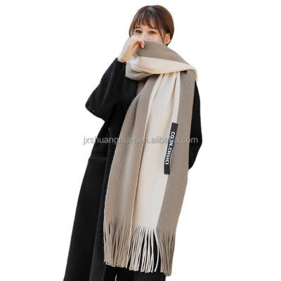 China Soft Texture Female Autumn And Winter All Match Lovely Sweetheart Knitted Student Scarf for sale