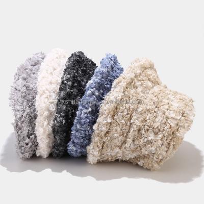 China 2022 New Winter COMMON Warm Color Wool Knot Dyed Bucket Hat In Winter for sale