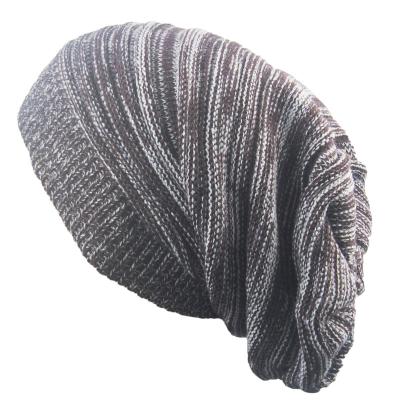 China COMMON Color Pleated Warm Double Knit Winter Hat For Winter for sale