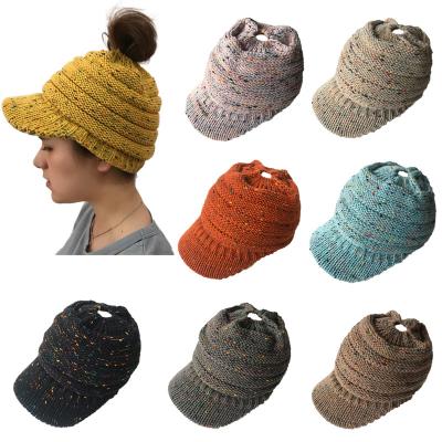 China COMMON Dappled Solid Fall and Winter Knitted Hat for sale