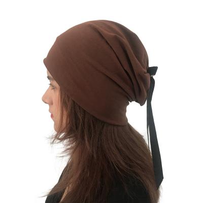 China JOINT Bow Scarf Custom Knitted Hat for sale