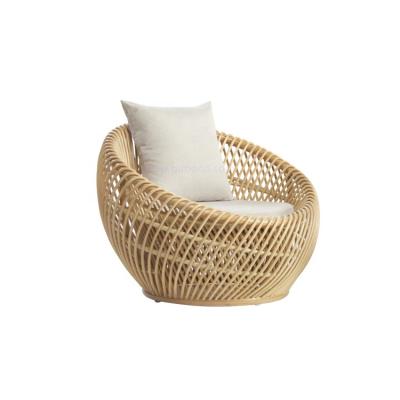 China Indoor and outdoor aluminum patio chair available in different poly rattan colors with cushions on sale for sale