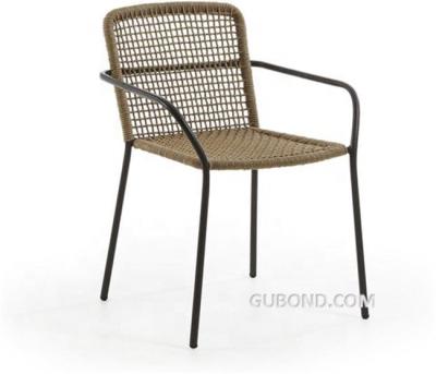 China GP119 Modern Stackable Steel And Tie Dining Rope Chair for sale