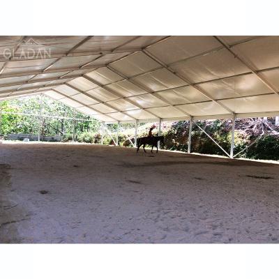 China Cheap Prefab Waterproof Aluminum Warehouse/Sheep/Horse/Chicken Farm Canopy Marquee Tent Steel Structure Barn House for sale