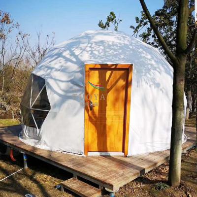 China Geodesic Dome Waterproof House Outdoor Camping Prefab Glamping Luxury Tent for Holiday Resort for sale