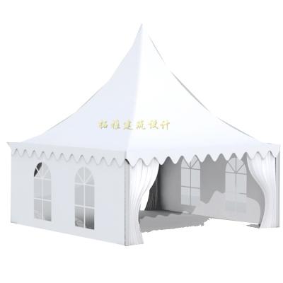 China Outdoor White Pagoda Tent PVC Coating Event Party, 3x3 Tent for sale