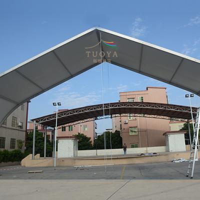 China Wedding Curve Tent Structure Aluminum PVC Wall Tent Sourcing Marquees For Reception for sale