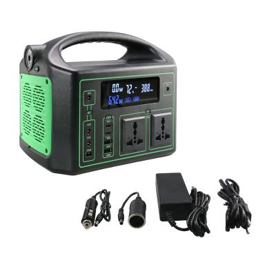 China AC 110v 120v Fast Power Station 300W Generator 100000mah Outdoor Solar Power System 12v 20v DC Charging Backup AC Power Banks for sale