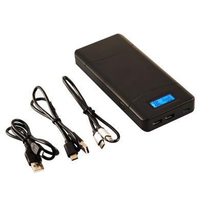 China Innovative products 2018 P65C 60W 15600mah palladium power bank palladium charger type C palladium power bank qc3.0 with LCD display for sale