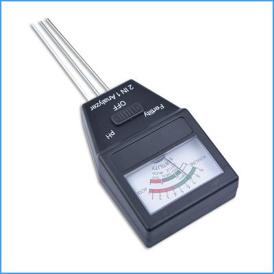 China New Garden Brand Gardening Tools 2 in 1 Soil PH Meter Fertility Tester Soil Fertility Meter Acidity Meter for sale