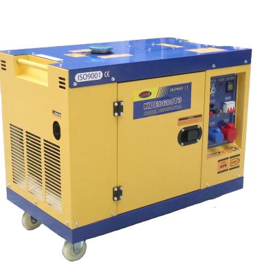 China 7kva home use silent type diesel engine generator best price KDE8600T for sale