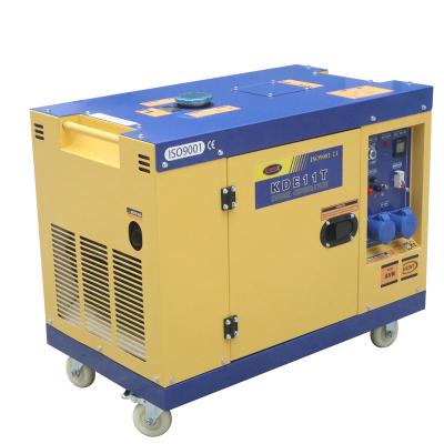 China portable 7kw diesel engine super silent generator for sale KDE8600T for sale