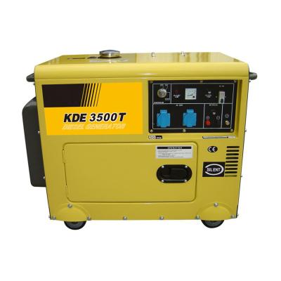 China 6kw 7kva 192FE Air Cooled Portable Generator Diesel Diesel Generator Diesel Genset KDE8600T for sale