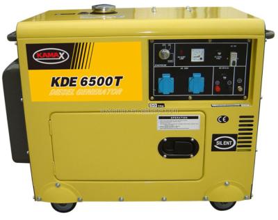 China low noise 5kw diesel generator with ats KDE6500T for sale