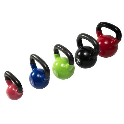 China dumbbell center gym club use exercise vinyl rubber covered kettlebell with best quality for sale