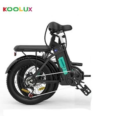 China Cheap Price 36V 11.2AH 250W Aluminum Alloy KOOLUX 2023 Electric Bike Shimano 7 Speed ​​Electric Bicycle 20 Inch Fat Tire Folding E Bike for sale